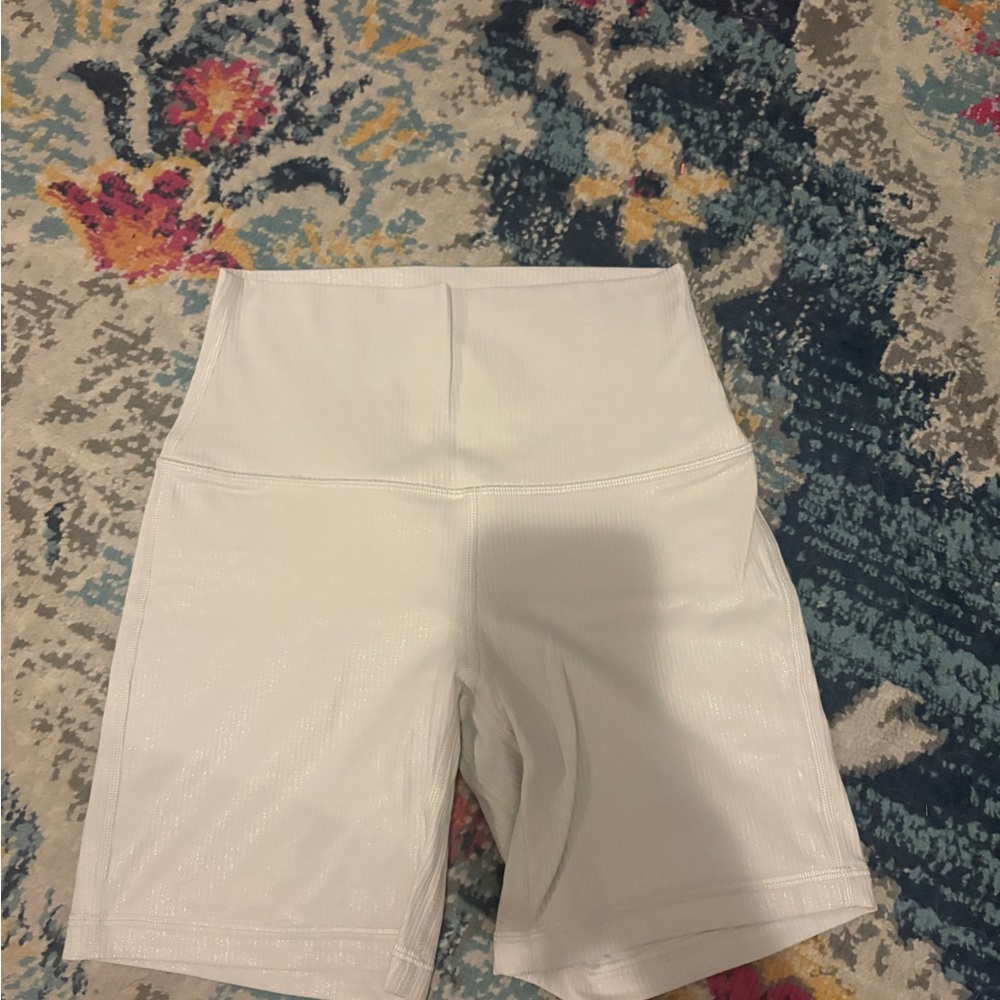 lululemon athletica White High-Rise Bike Shorts